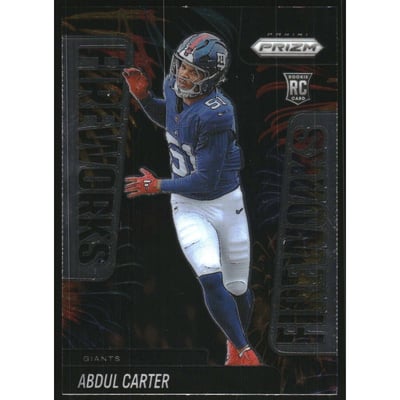2025 Panini Prizm Fireworks #7 Abdul Carter