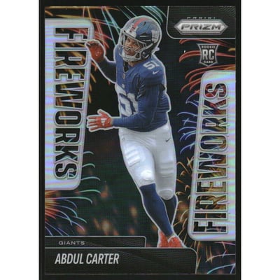 2025 Panini Prizm Fireworks Prizms Silver #7 Abdul Carter