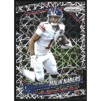 2025 Panini Prizm Prizms Lazer #206 Malik Nabers