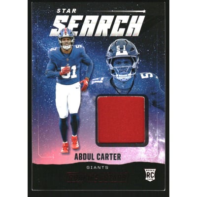 2025 Rookies and Stars Star Search Jerseys #1 Abdul Carter