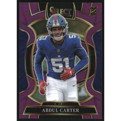 2025 Select Prizm Purple #95 Abdul Carter