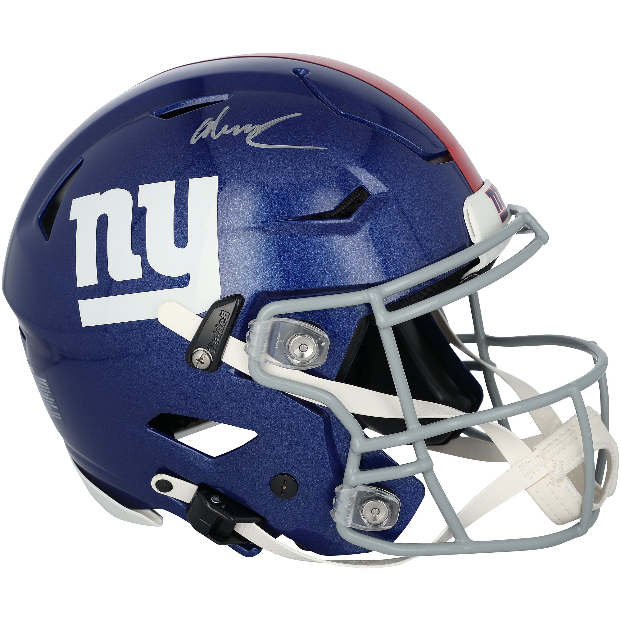 Casque Riddell Speed ​​Flex Authentic autographié par Abdul Carter des Giants de New York