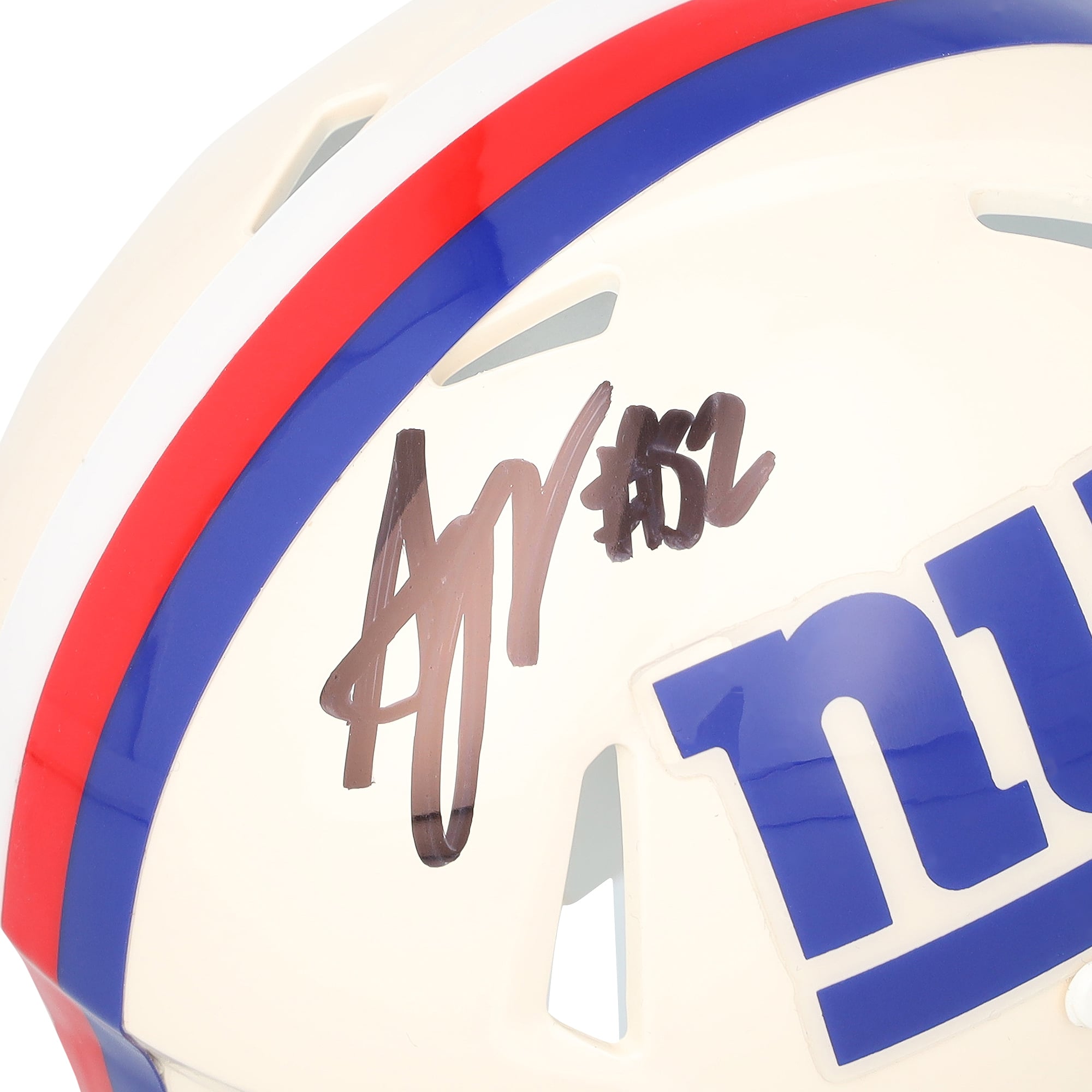 Arvell Reese New York Giants Autographed Riddell Retro Speed Mini Helmet