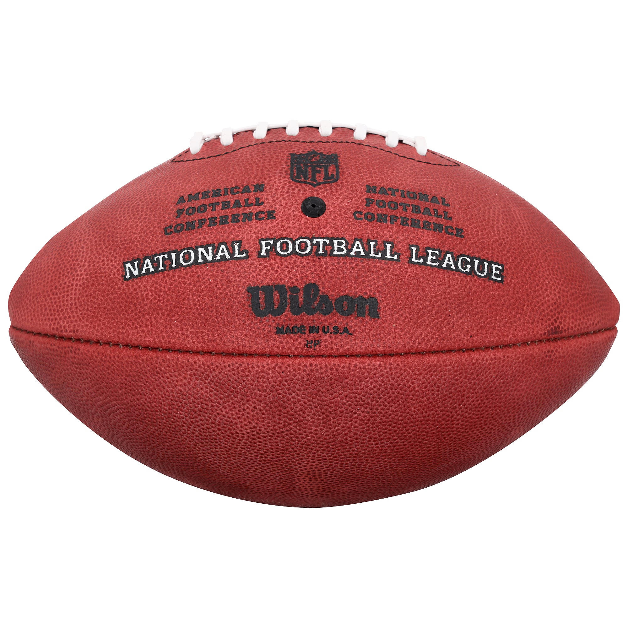 Ballon de football Wilson Duke en couleur, autographié par Arvell Reese, des Giants de New York.
