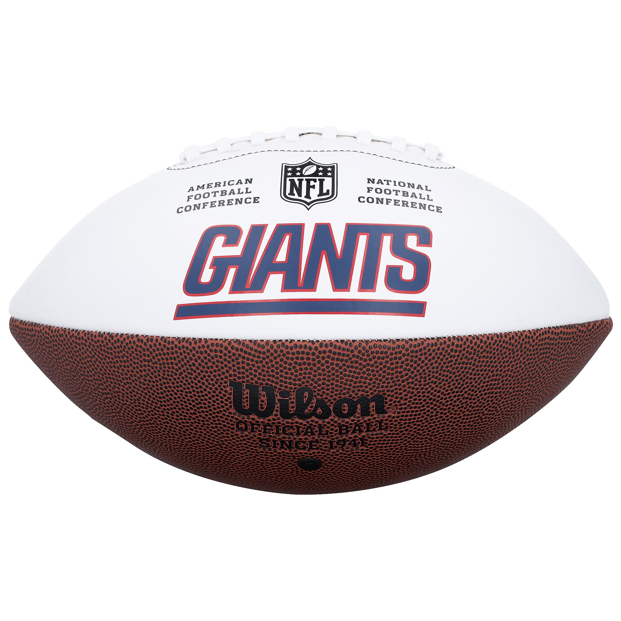 Arvell Reese New York Giants Autographed Wilson White Panel Football