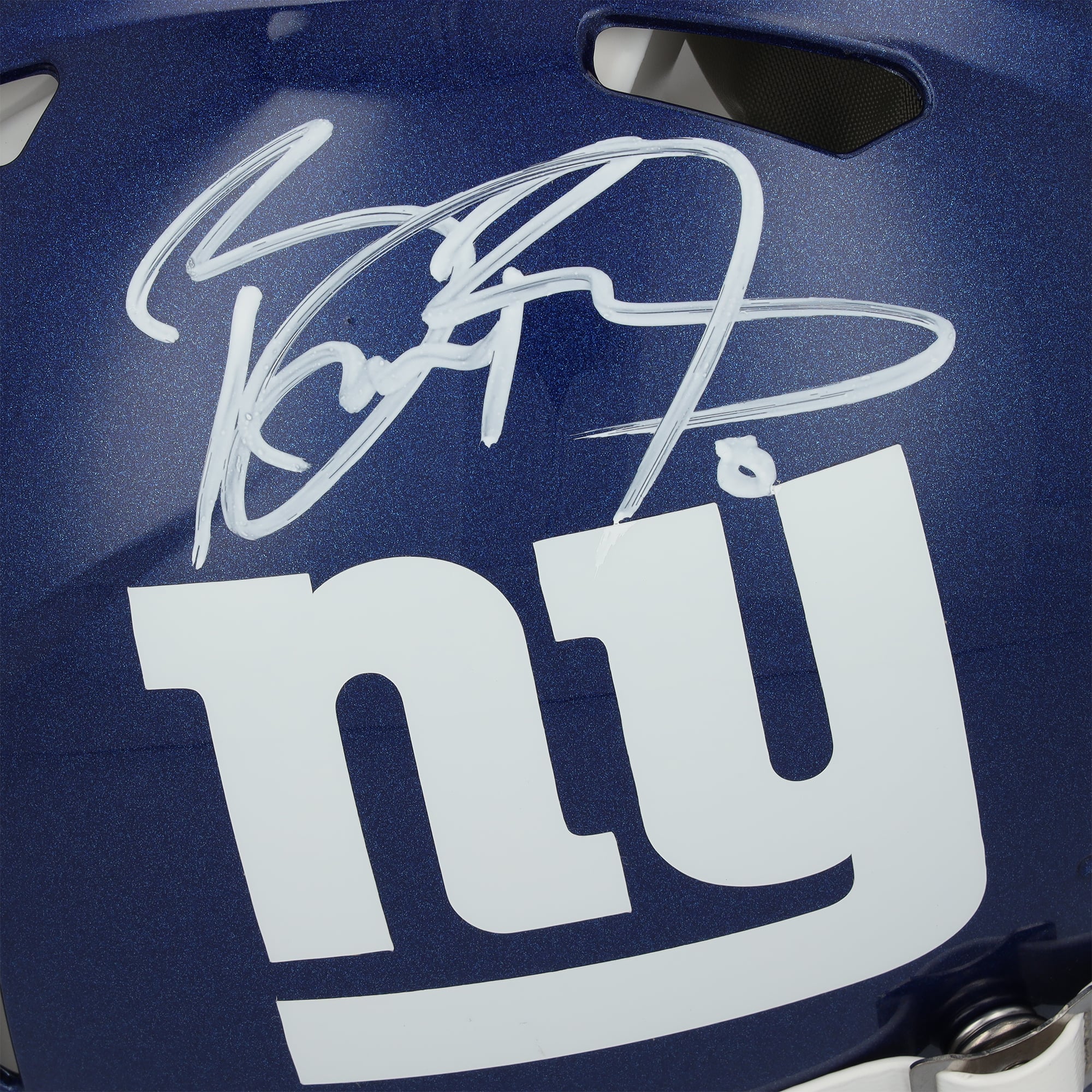 Casque Riddell Speed Authentic autographié par Brian Burns, des Giants de New York