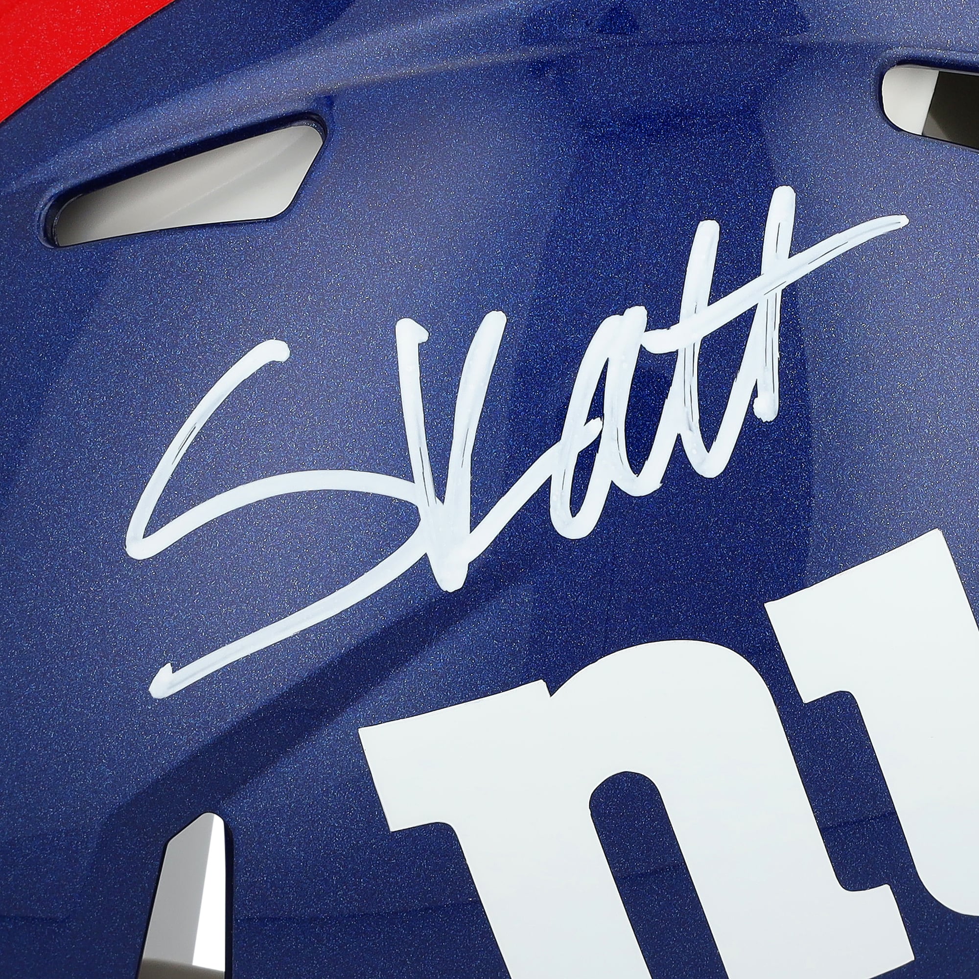 Cam Skattebo New York Giants Autographed Riddell Speed Authentic Helmet