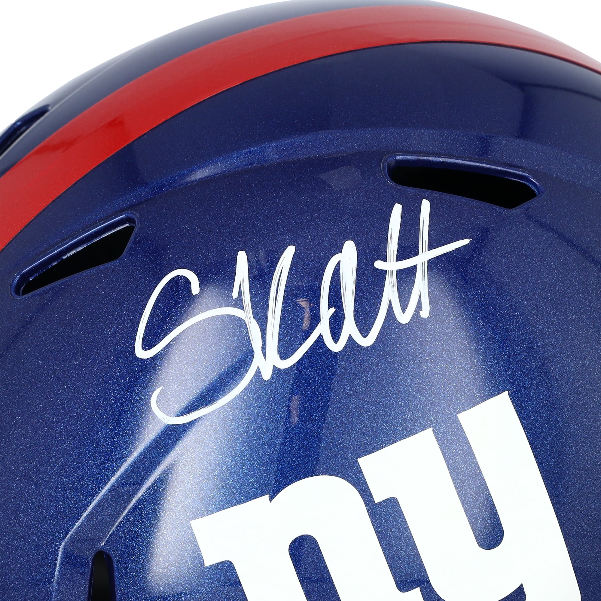 Cam Skattebo New York Giants Autographed Riddell Speed Replica Helmet