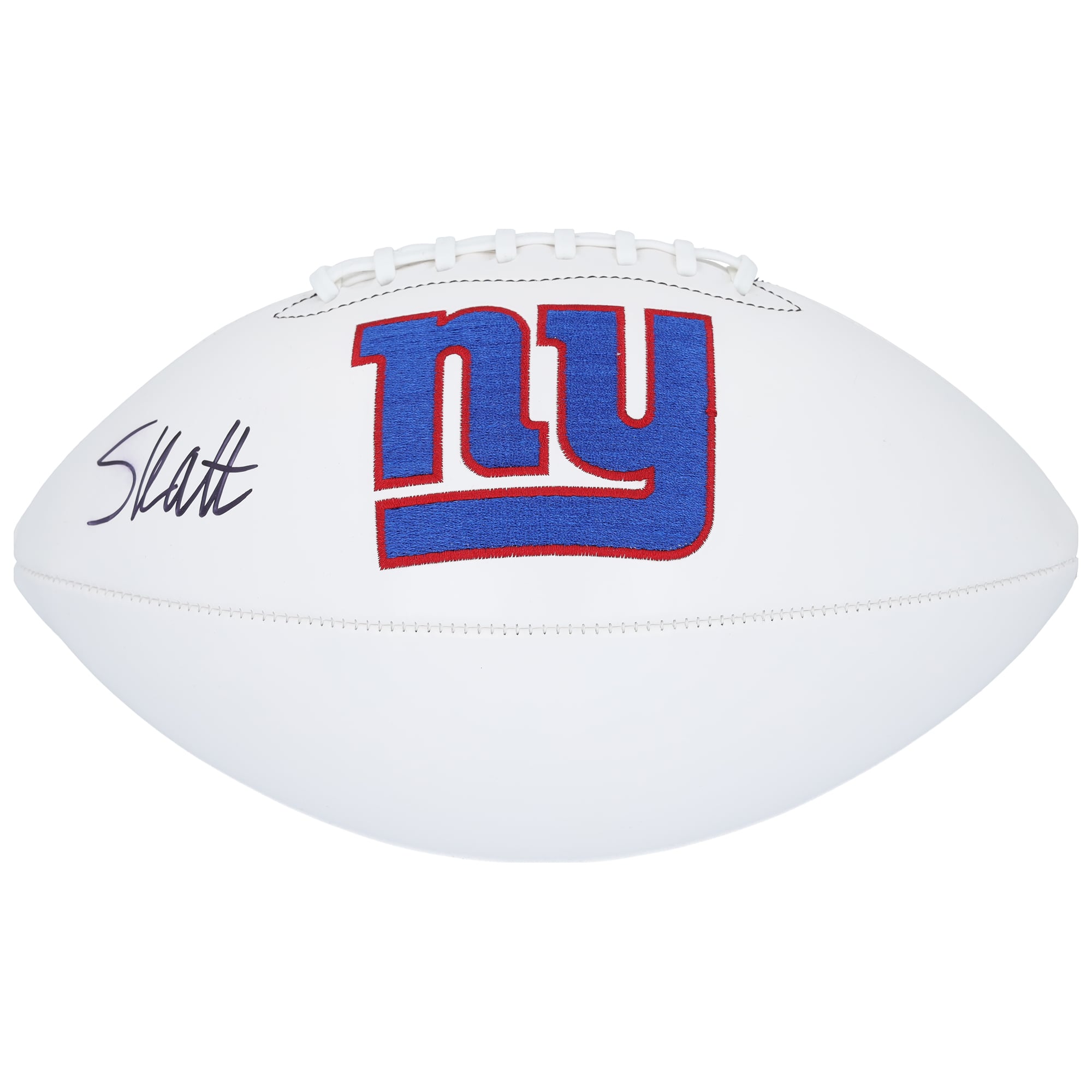 Cam Skattebo New York Giants Autographed Wilson White Panel Football