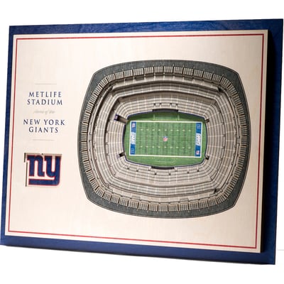New York Giants Fanpoint 17'' x 13'' 5-Layer StadiumView 3D Wall Art