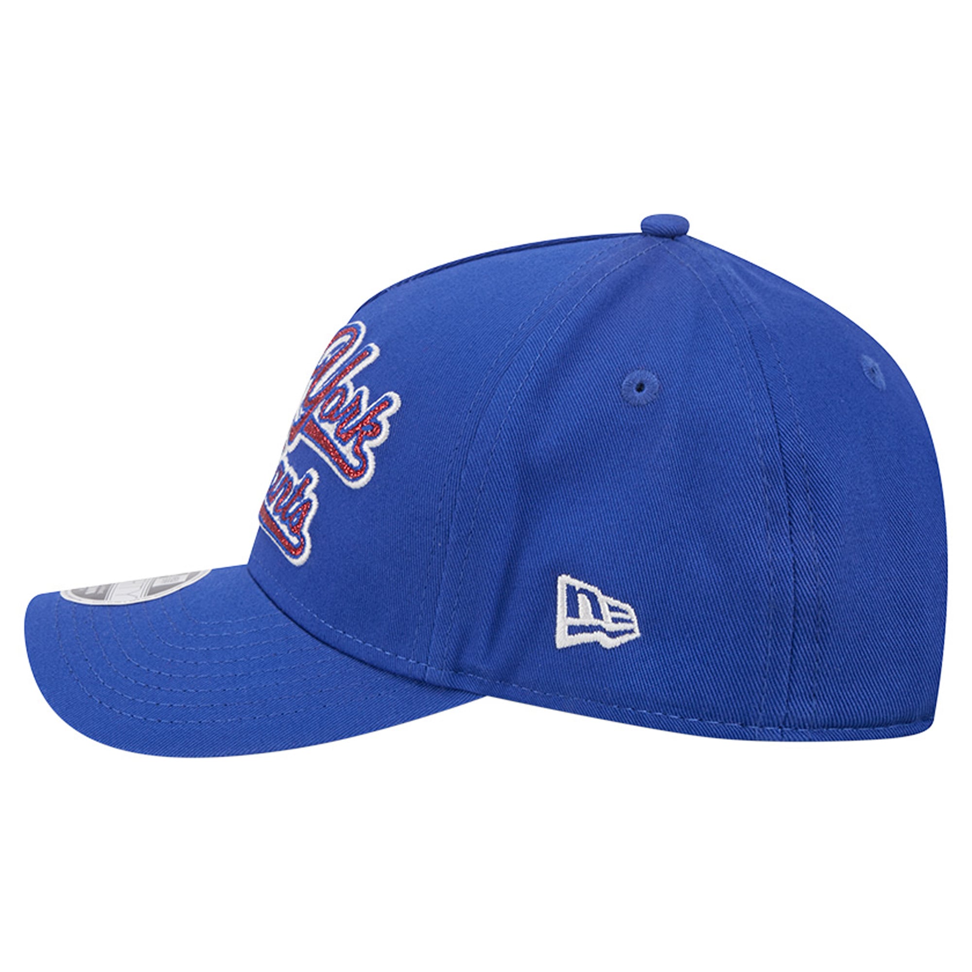 Casquette ajustable New Era Royal New York Giants Glitz 9FORTY pour filles et jeunes