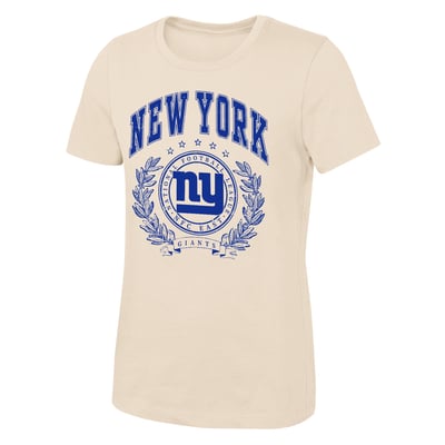 New York Giants Outerstuff Girls Youth Undefeated T-Shirt - Natural