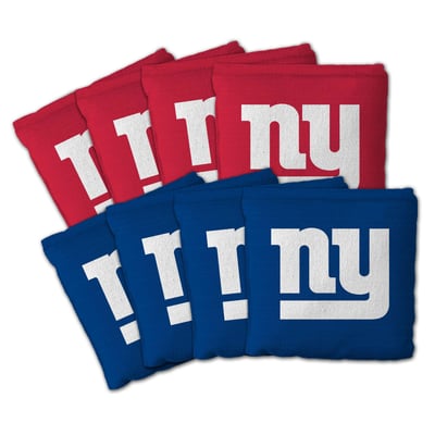 New York Giants IDNA Eight-Piece Cornhole Bag Set