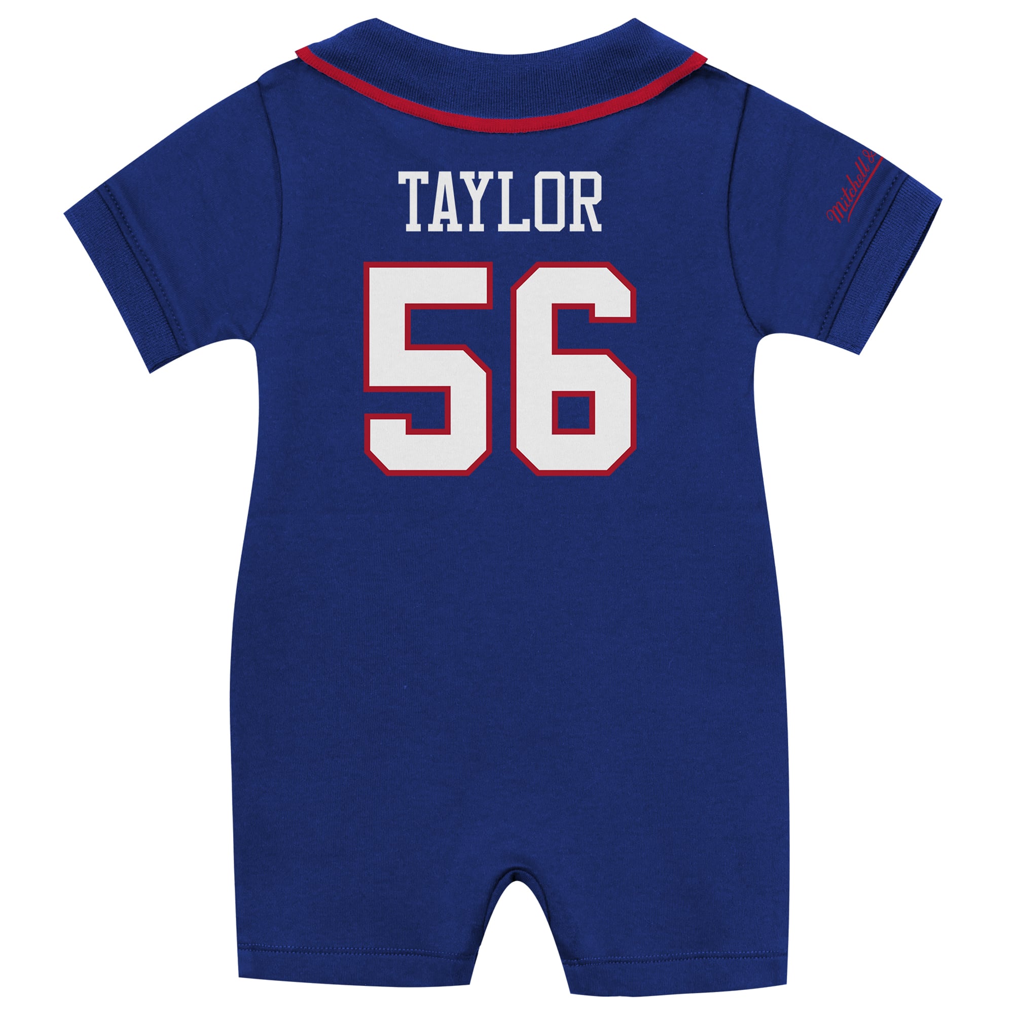 Combinaison de rugby rétro pour bébé Mitchell & Ness Lawrence Taylor Royal New York Giants Roots