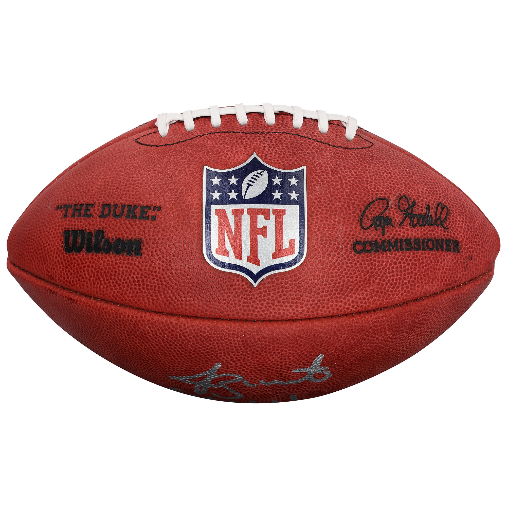 Ballon de football américain Duke, autographié par Jameis Winston (New York Giants), avec inscription « Eat A W