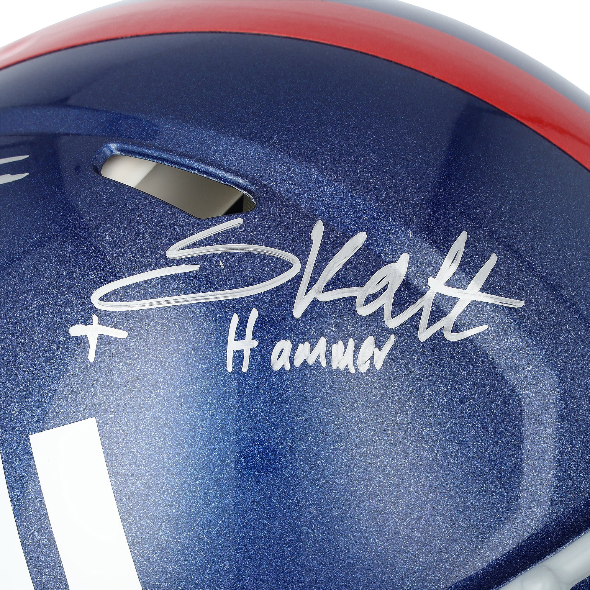 Jaxson Dart & Cam Skattebo New York Giants Autographed Riddell Speed Authentic Helmet with "Arm & Hammer" Inscription - Limited Edition of 10