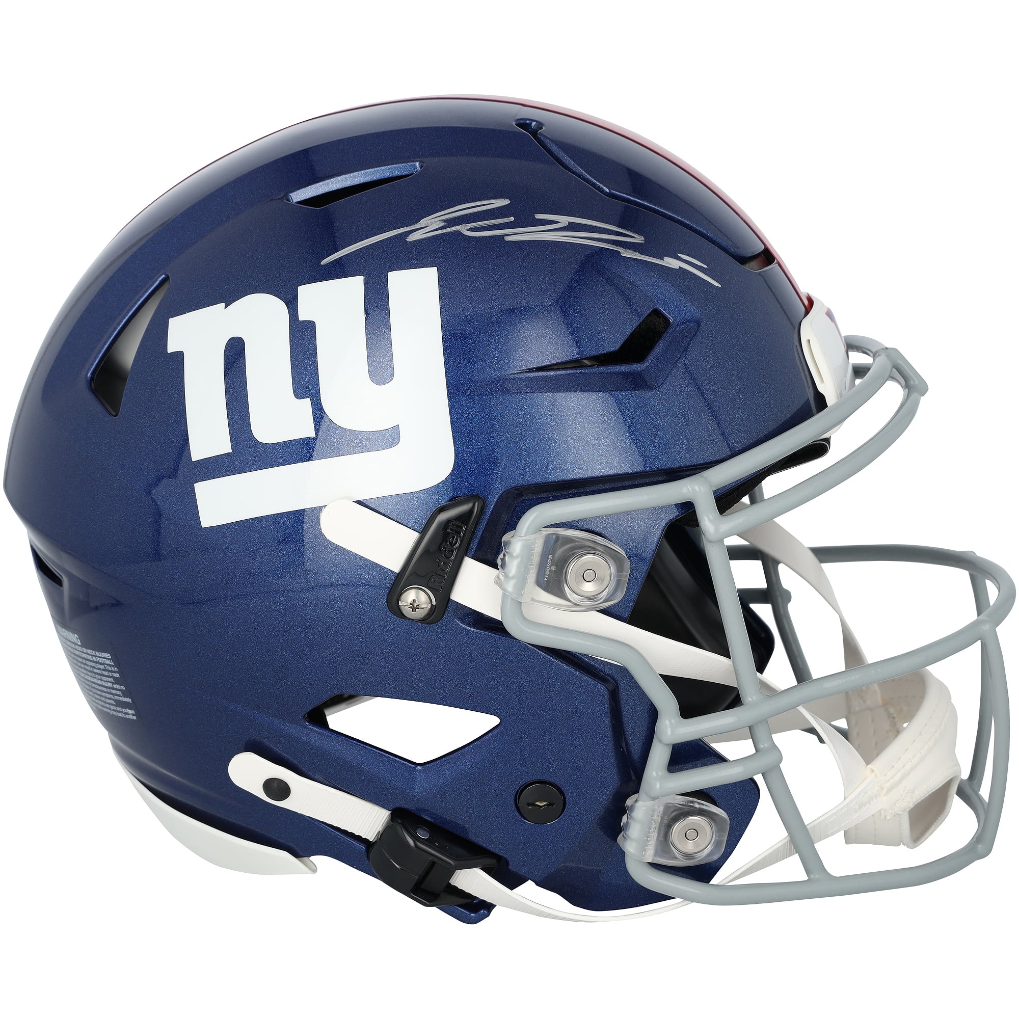 Casque Riddell Speed ​​Flex Authentic autographié par Jaxson Dart, joueur des Giants de New York