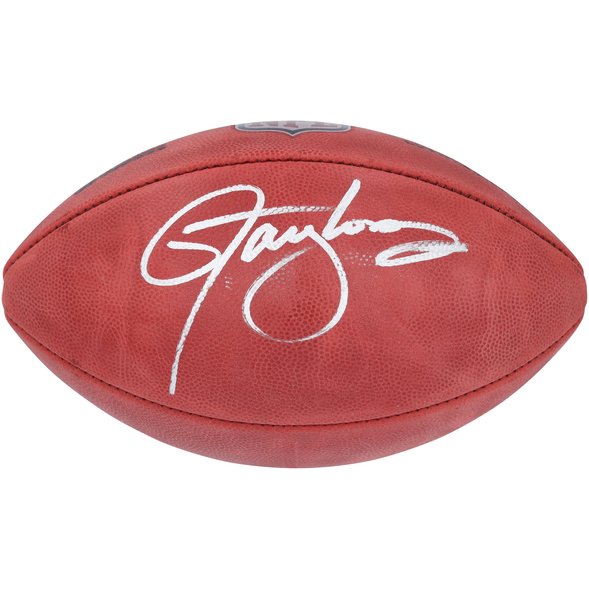 Ballon de football en couleur autographié par Lawrence Taylor des New York Giants