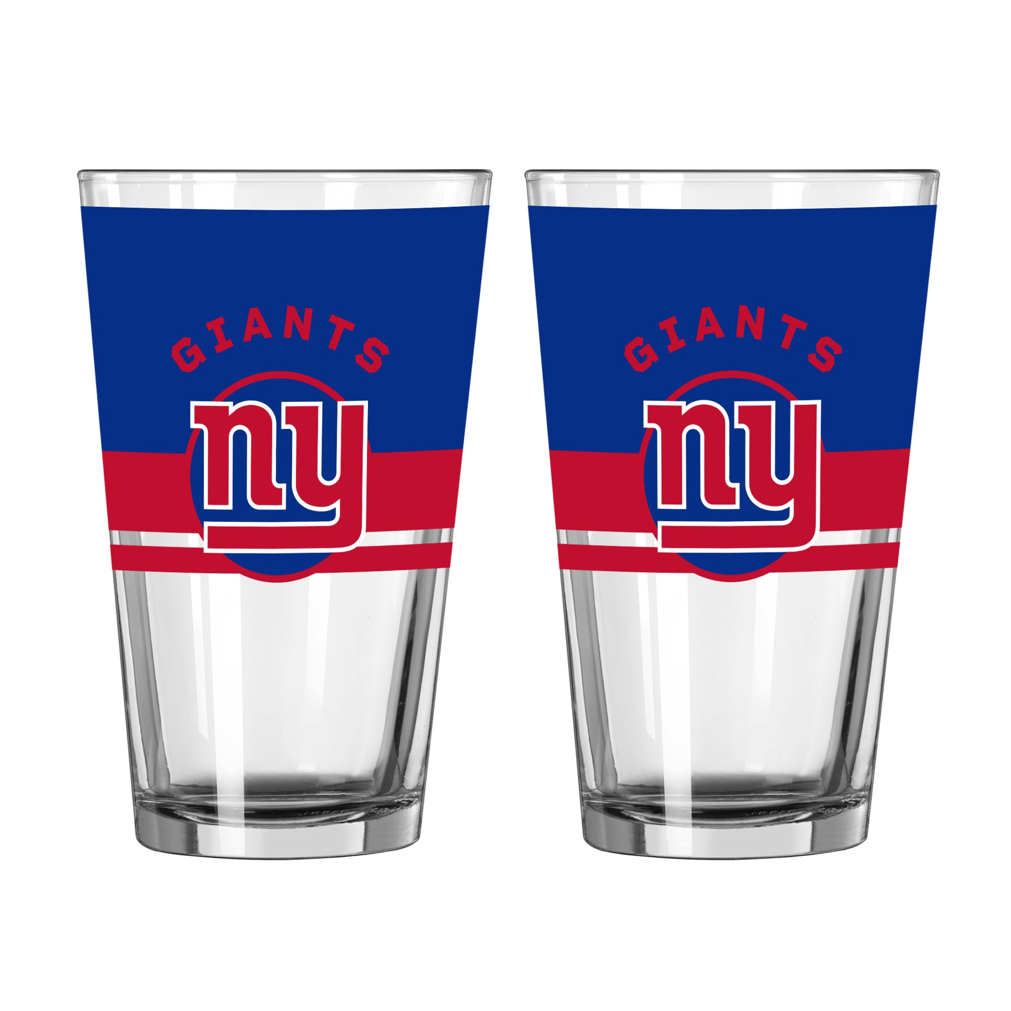 Ensemble de deux verres à bière Horizon de 473 ml (16 oz) Logo Brands New York Giants