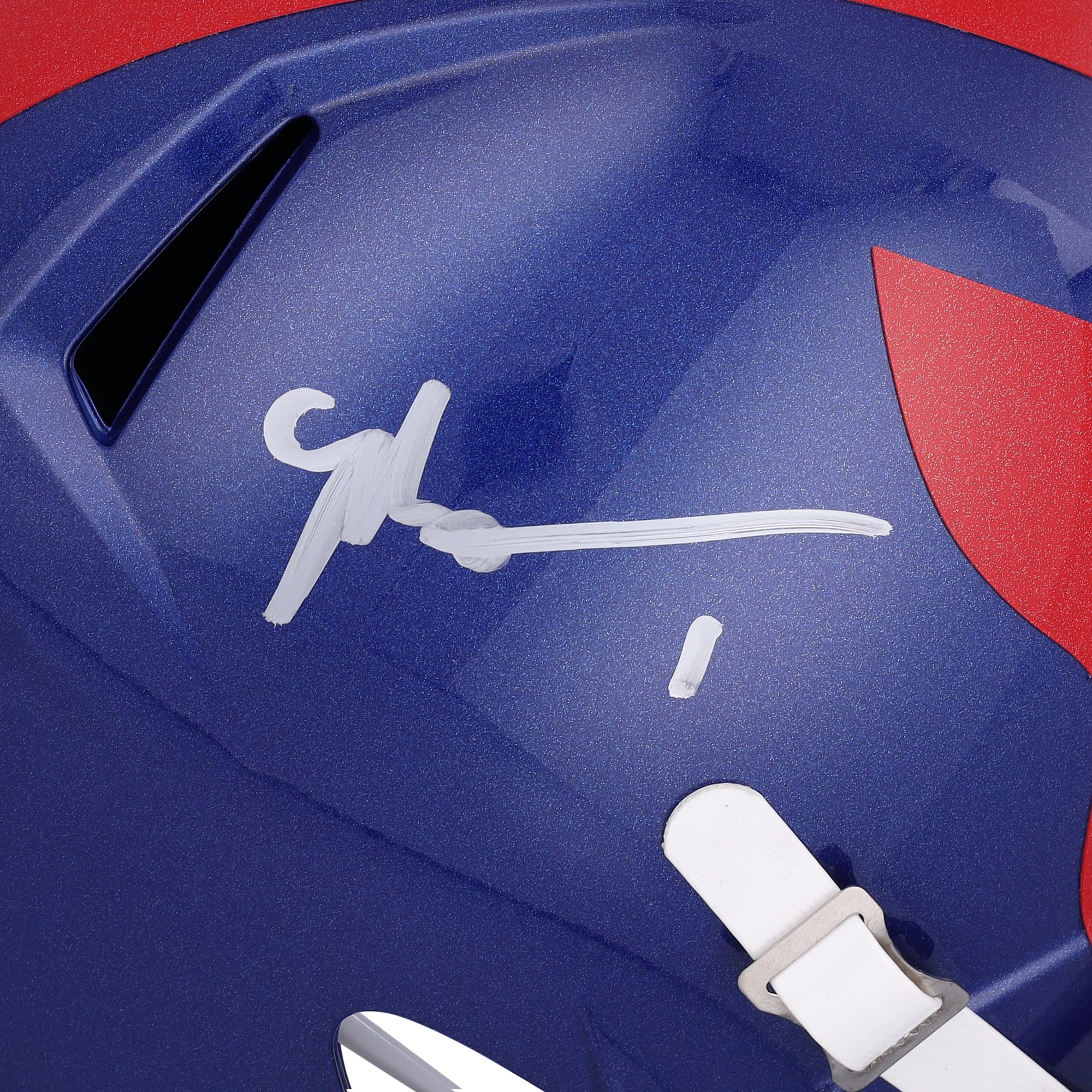 Malik Nabers New York Giants Autographed Riddell 2024 Alternate Speed Replica Helmet