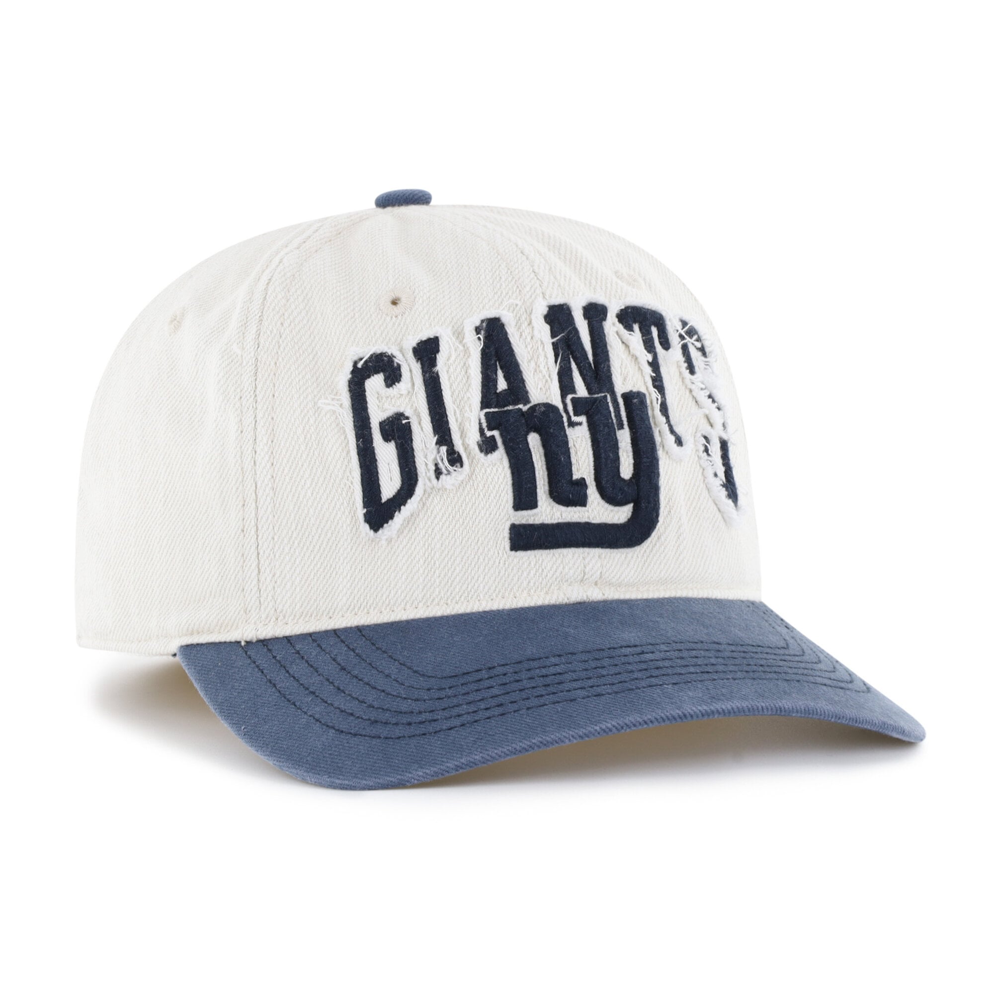 Men's '47 Natural New York Giants Throwback Groton Franchise Fitted Hat