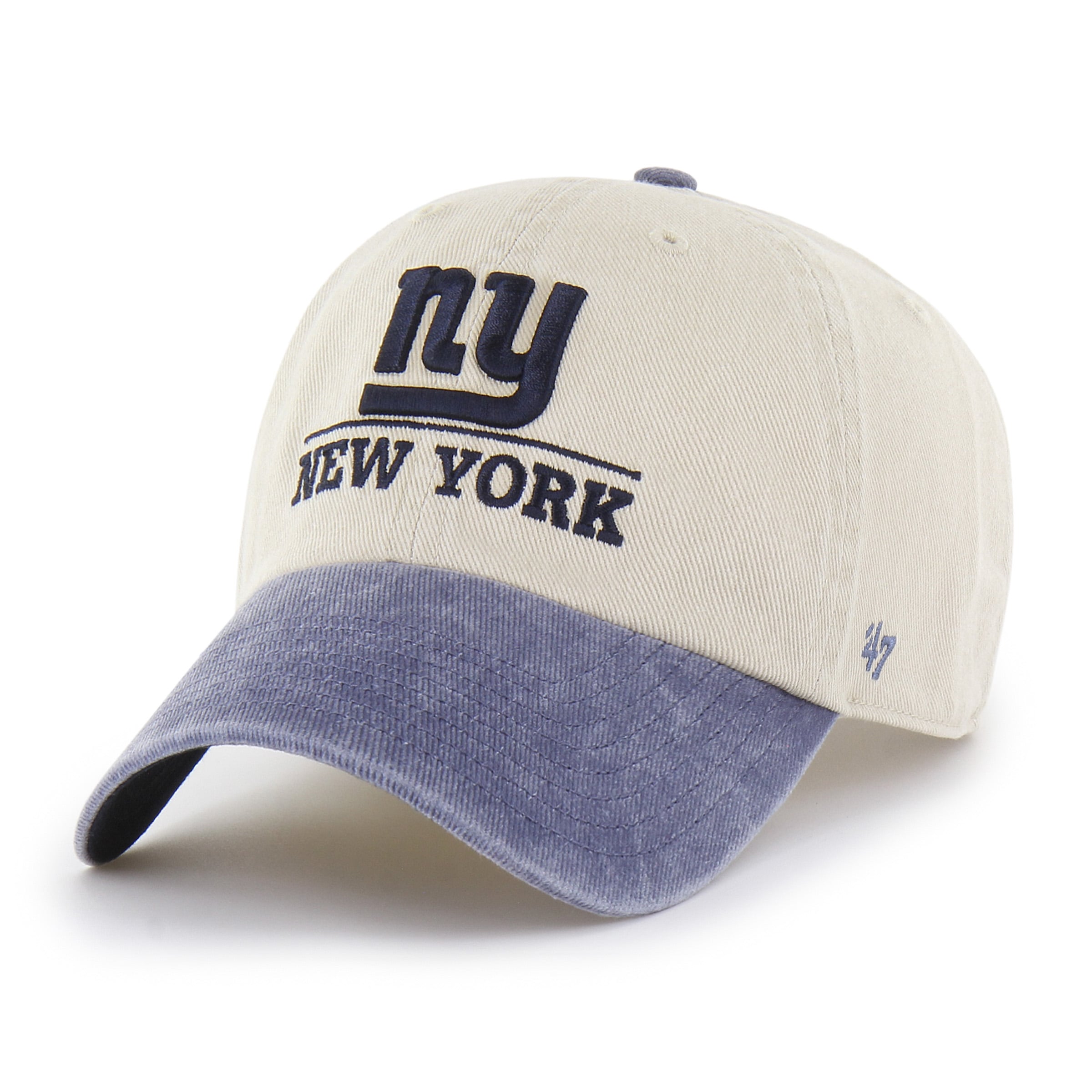 Casquette ajustable pour homme « 47 Natural New York Giants Throwback Logo Line Clean Up »