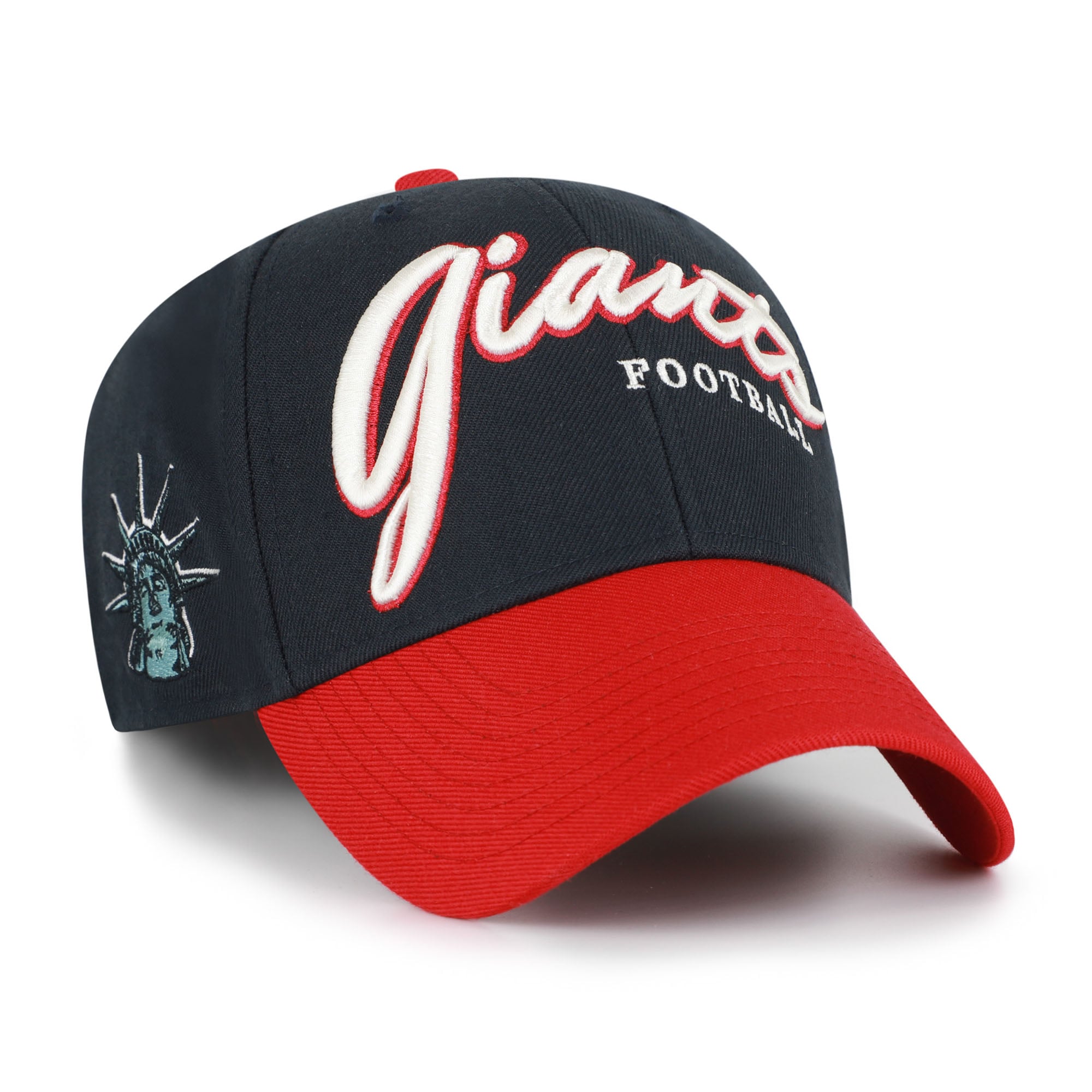 Men's '47  Navy New York Giants Throwback MVP Adjustable Hat
