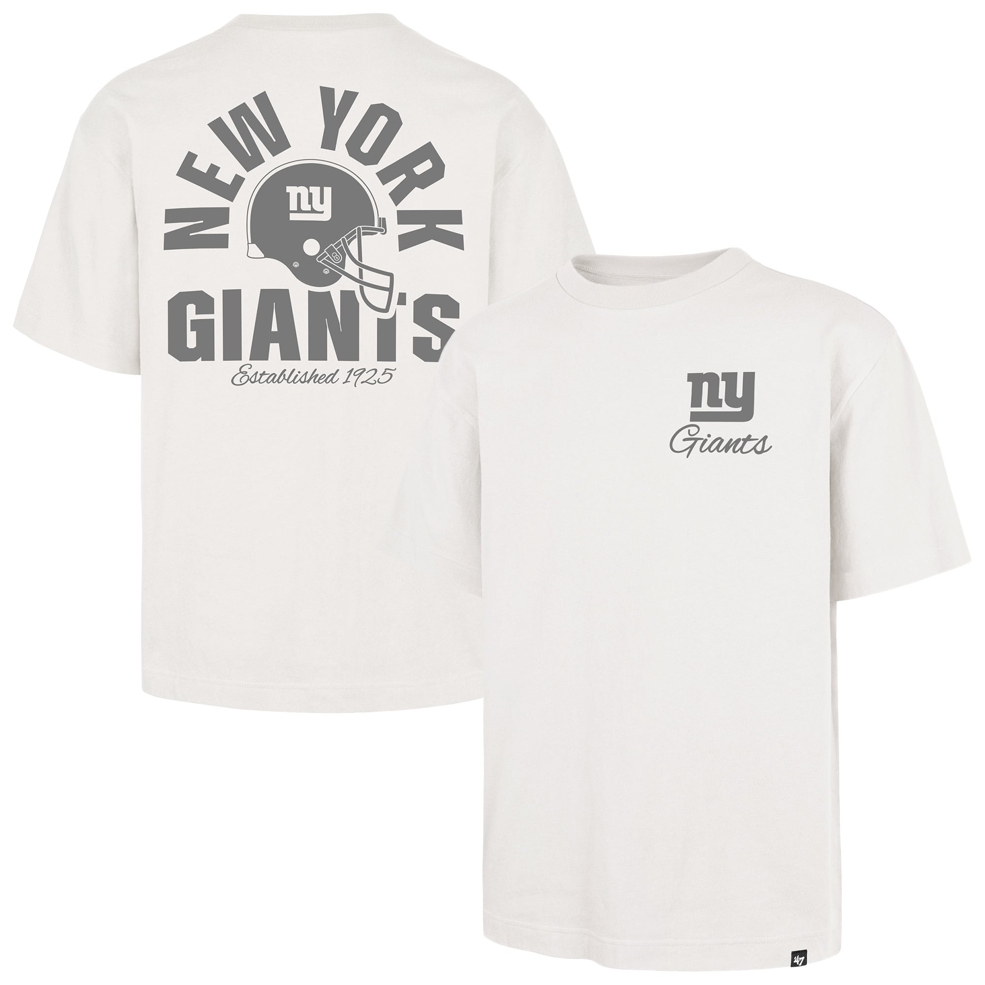 Men's '47 Off White New York Giants Photon Dust Foundation T-Shirt