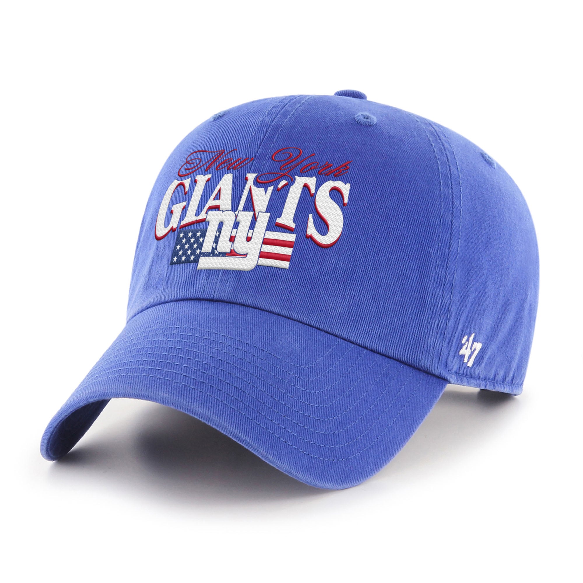 Casquette ajustable pour homme « 47 Royal New York Giants » avec drapeau américain