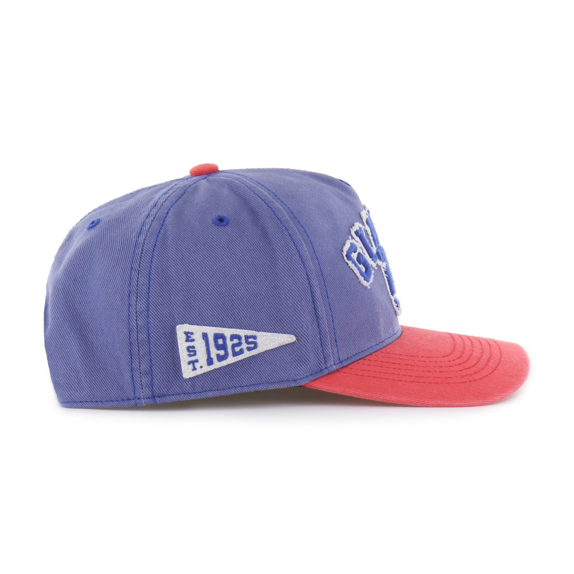 Casquette ajustable Calderwood Well Worn Hitch pour homme, modèle 47 Royal New York Giants