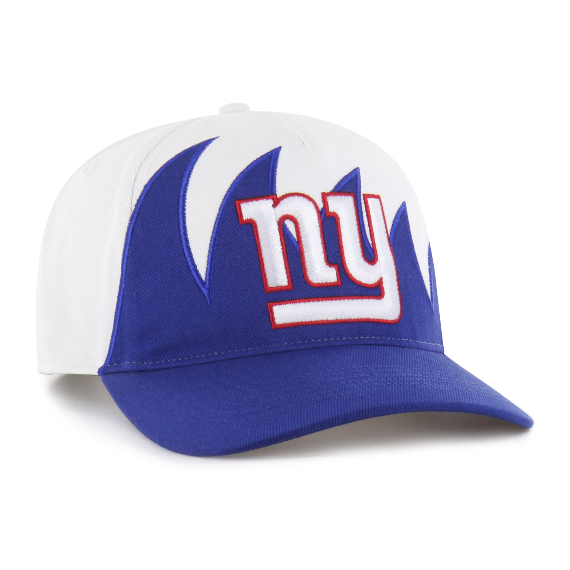 Casquette ajustable New York Giants blanche n° 47 Jagged Hitch pour homme