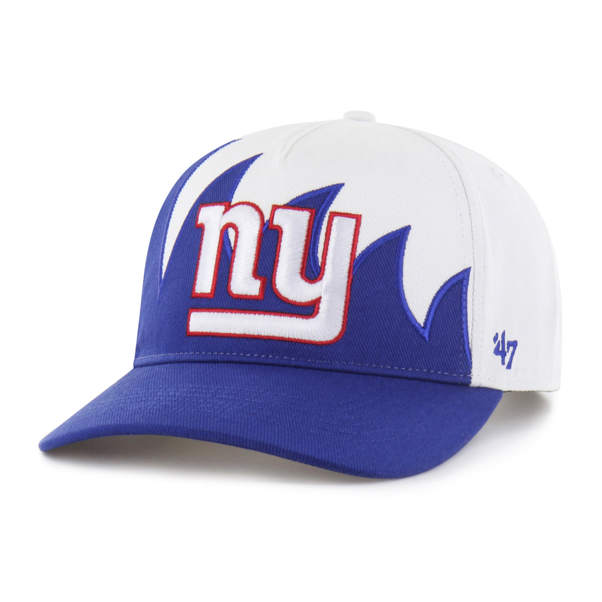 Casquette ajustable New York Giants blanche n° 47 Jagged Hitch pour homme