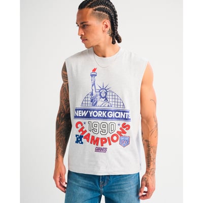 New York Giants Abercrombie & Fitch Tank Top - Gray