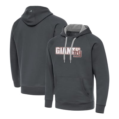 New York Giants Antigua Woodland Camo Victory Hoodie - Charcoal