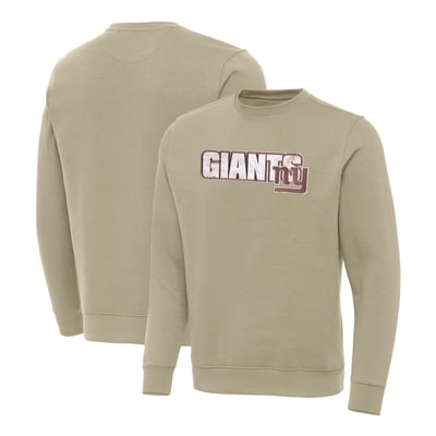 New York Giants Antigua Woodland Camo Victory Sweatshirt - Khaki