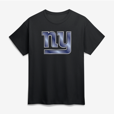 New York Giants Big & Tall Metallic Mascot T-Shirt - Black