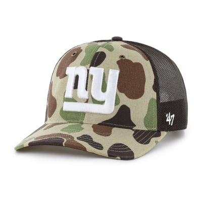 New York Giants Carhartt x '47 Adjustable Trucker Hat - Duck Camo