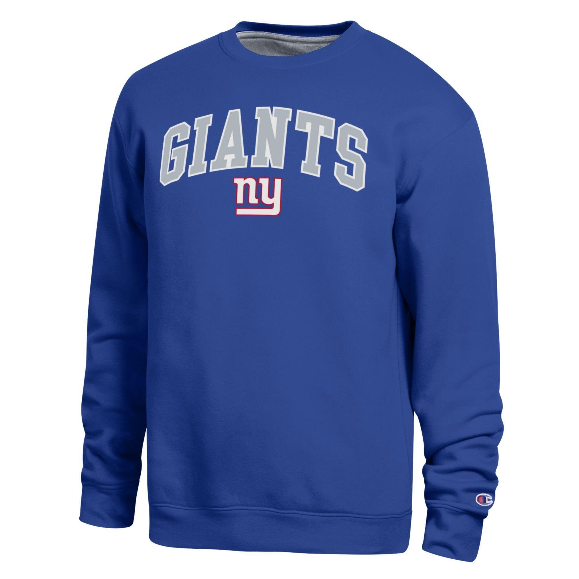 Sweat-shirt à doublure contrastée Champion Royal New York Giants pour homme