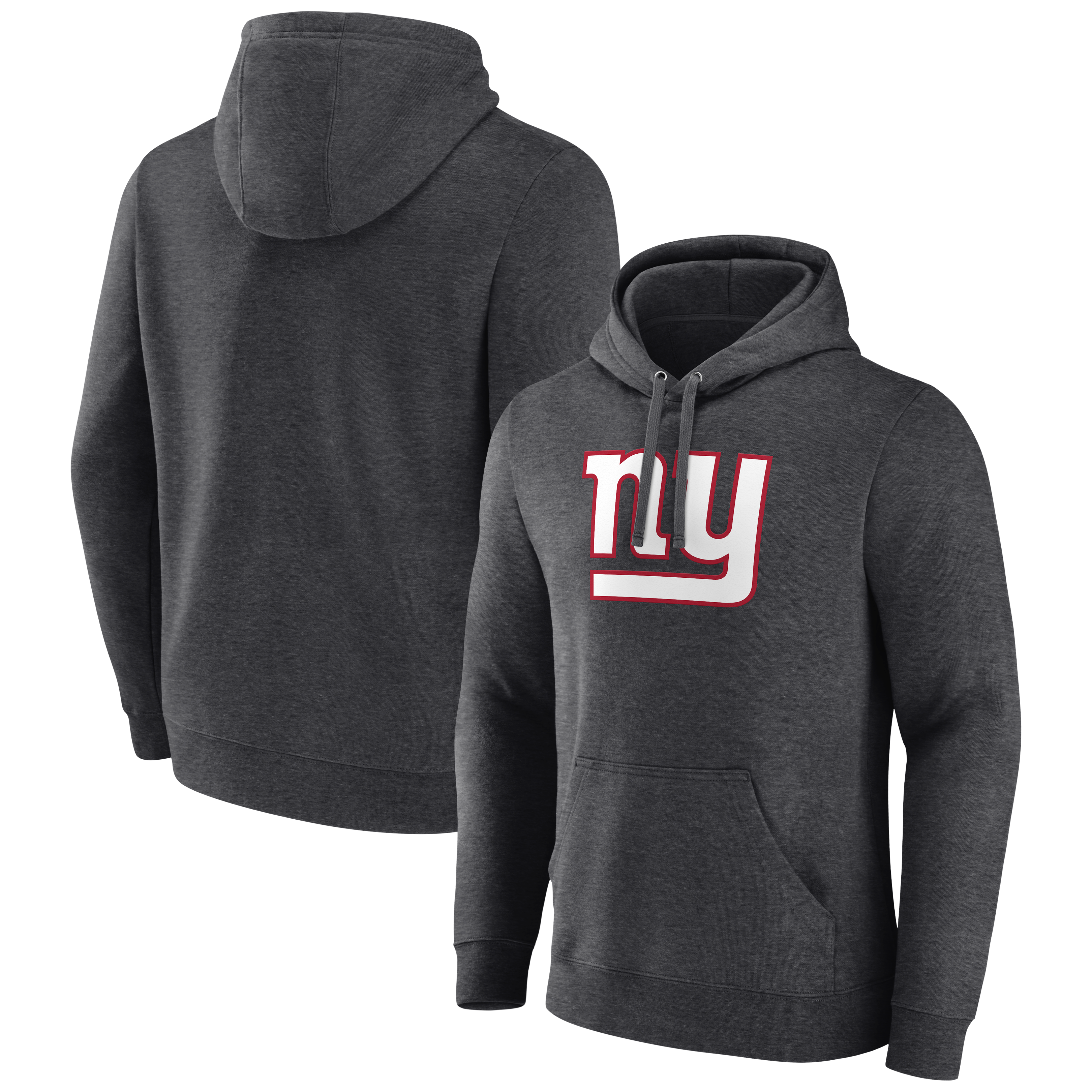 Sweat à capuche pour homme, couleur anthracite, logo principal des Giants de New York