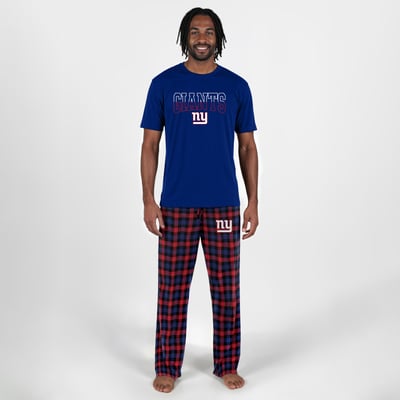 New York Giants Concepts Sport Highland Sleep Set - Royal