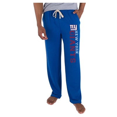  New York Giants Concepts Sport Mainstream French Terry Tri-Blend Sweatpants - Royal
