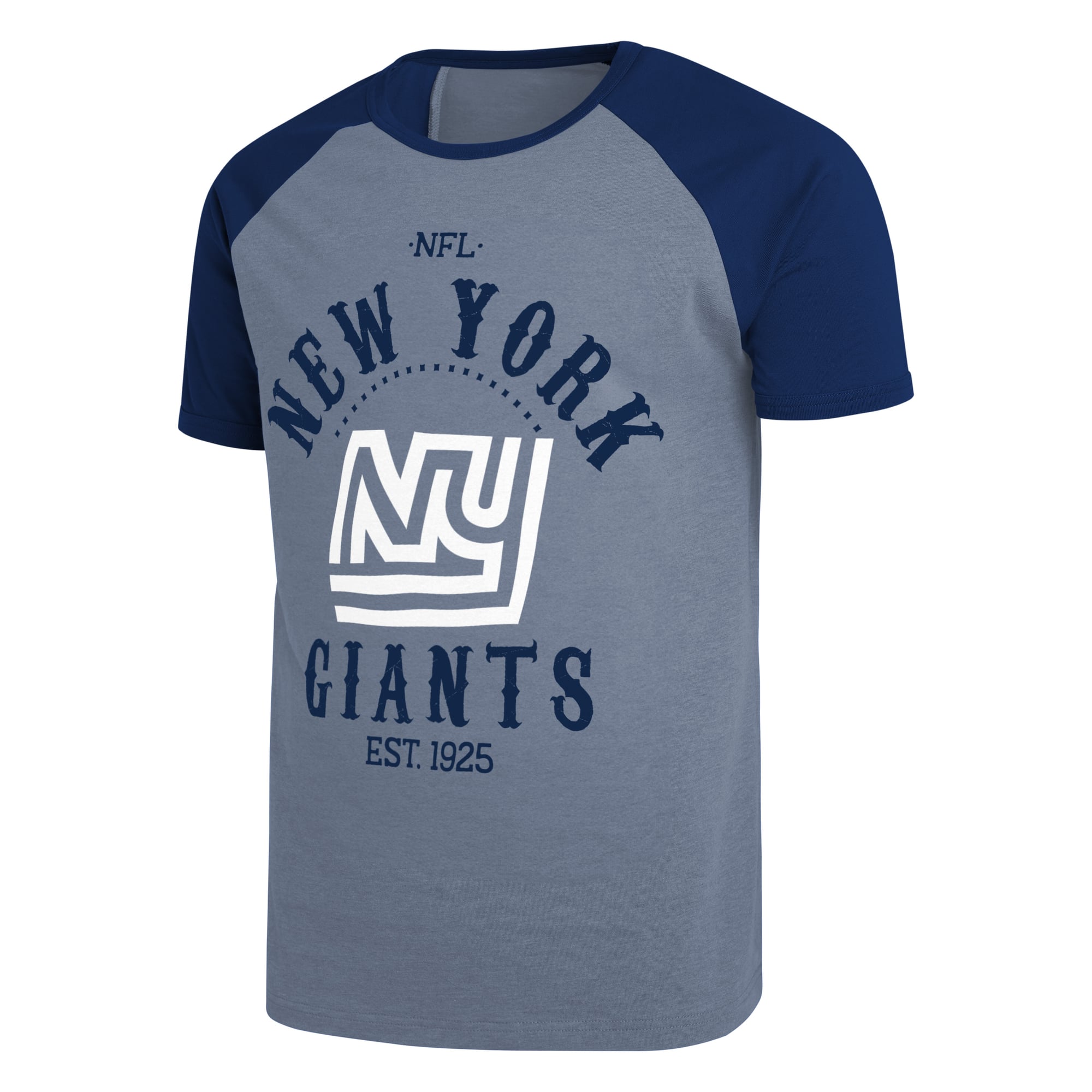 T-shirt raglan bleu marine New York Giants de la collection Darius Rucker pour homme par Fanatics