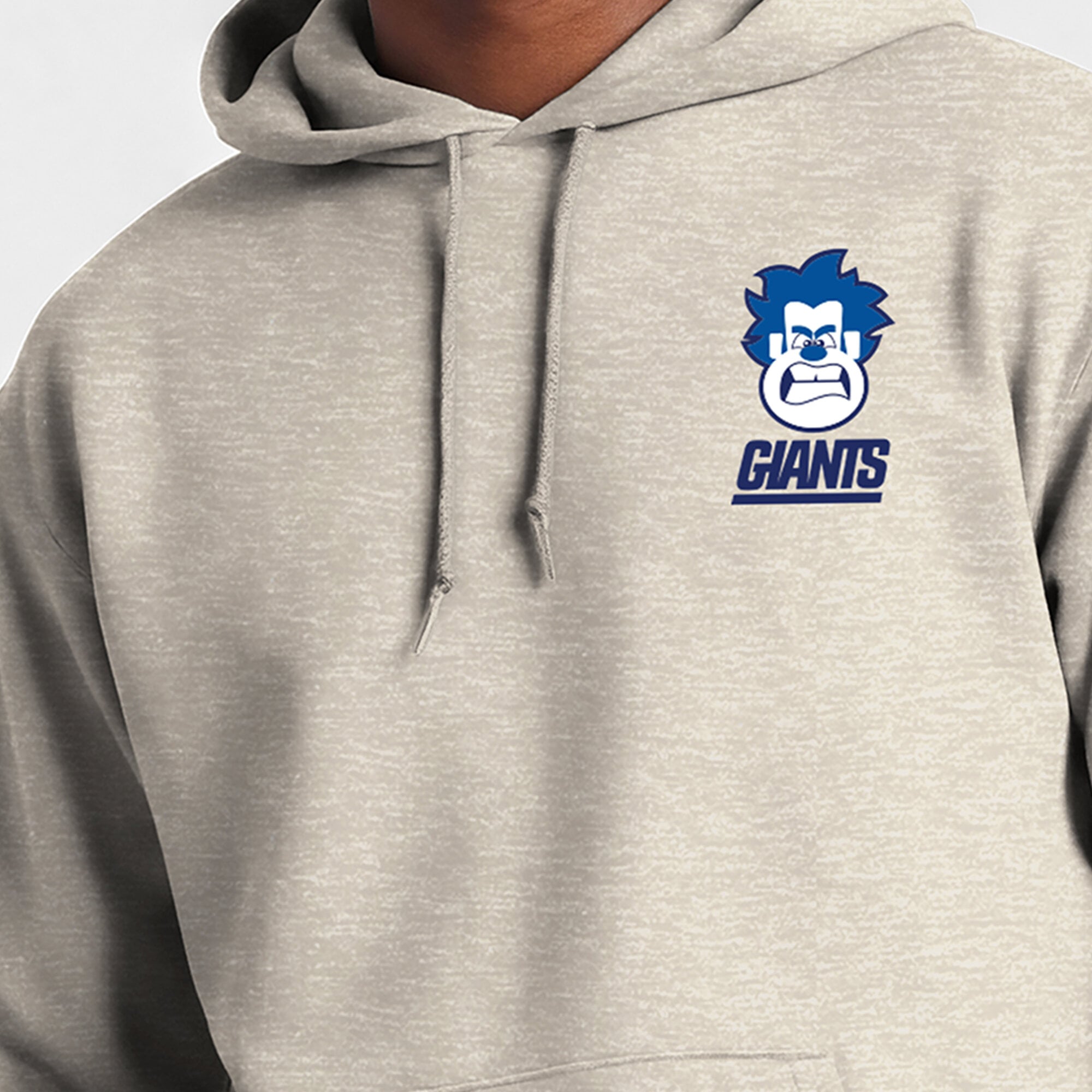 Sweat à capuche Disney x Champion Powerblend Fullback couleur avoine pour homme
