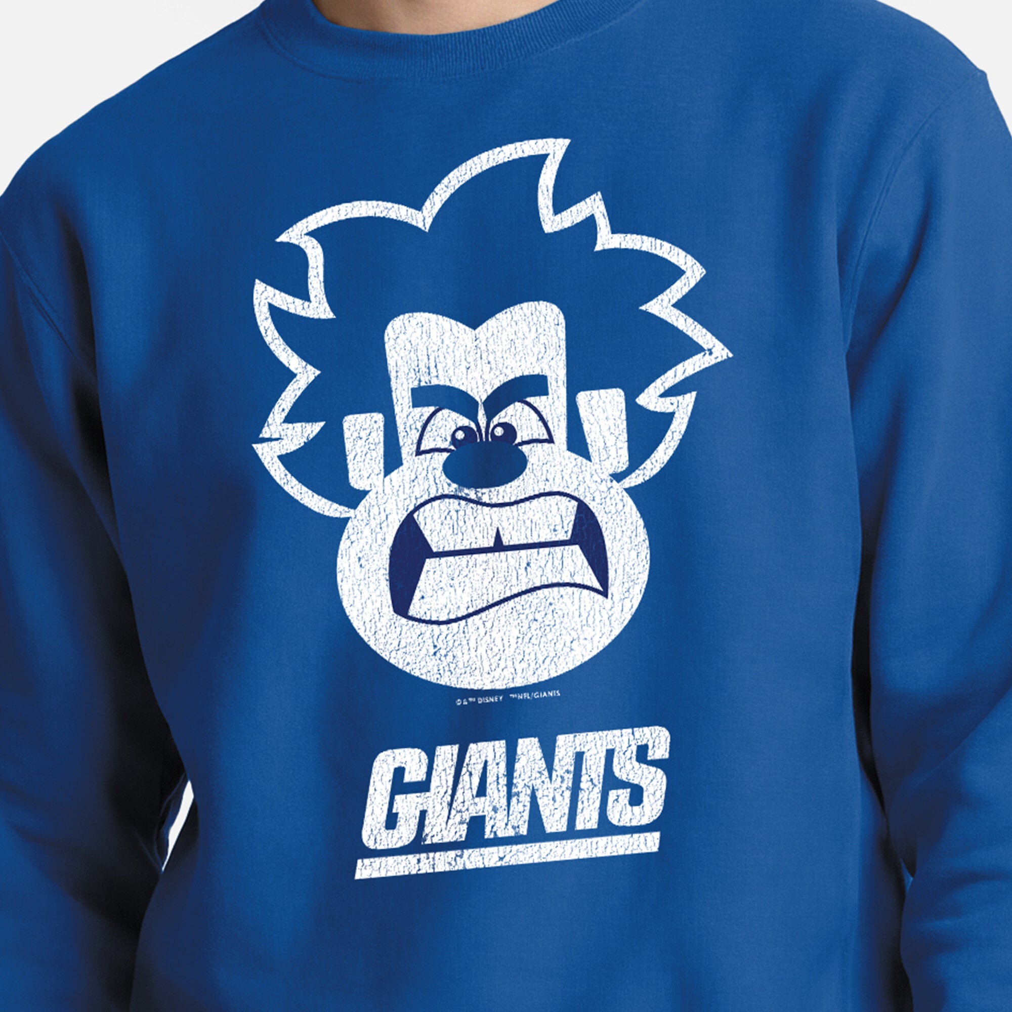 Sweat-shirt homme Disney x Champion Royal New York Giants Wreck-It Ralph Powerblend