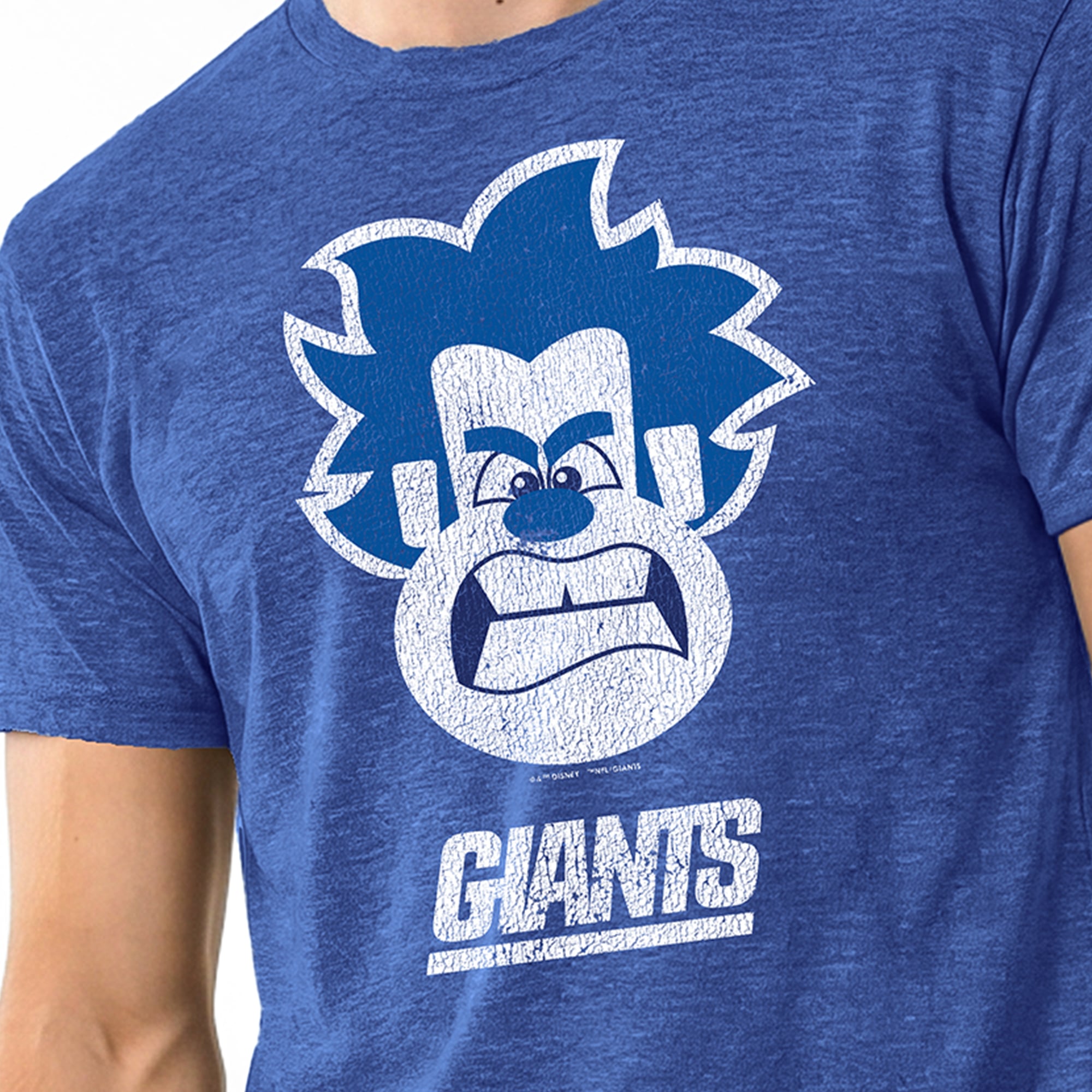 T-shirt homme Disney x Champion Royal New York Giants Wreck-It Ralph en mélange de trois matières