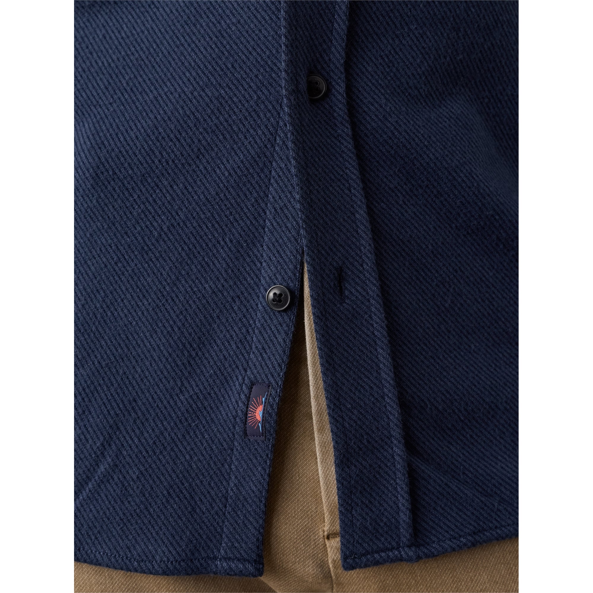 Men's FAHERTY Navy New York Giants Legend Sweater Button-Up Shirt