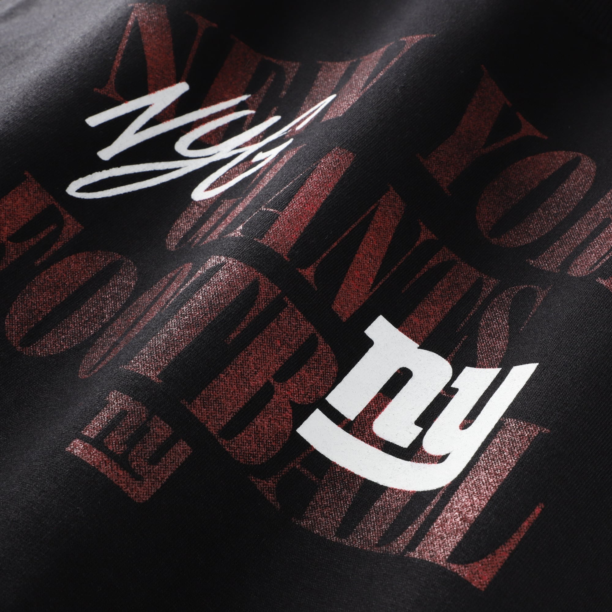 Sweat-shirt mi-temps décontracté des Giants de New York, grandes tailles, noir, pour homme, la marque Fanatics.