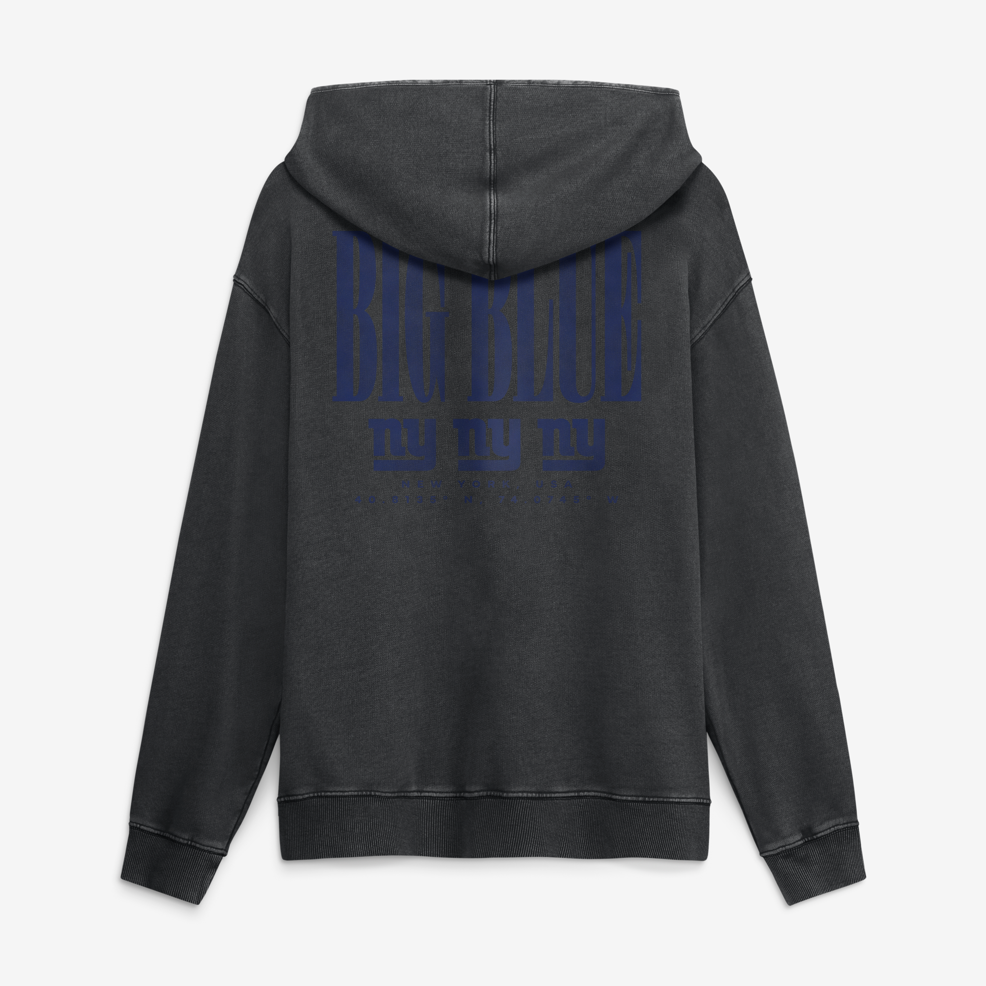 Men's Fanatics Black New York Giants Relaxed Intense Rivalry French Terry Hoodie