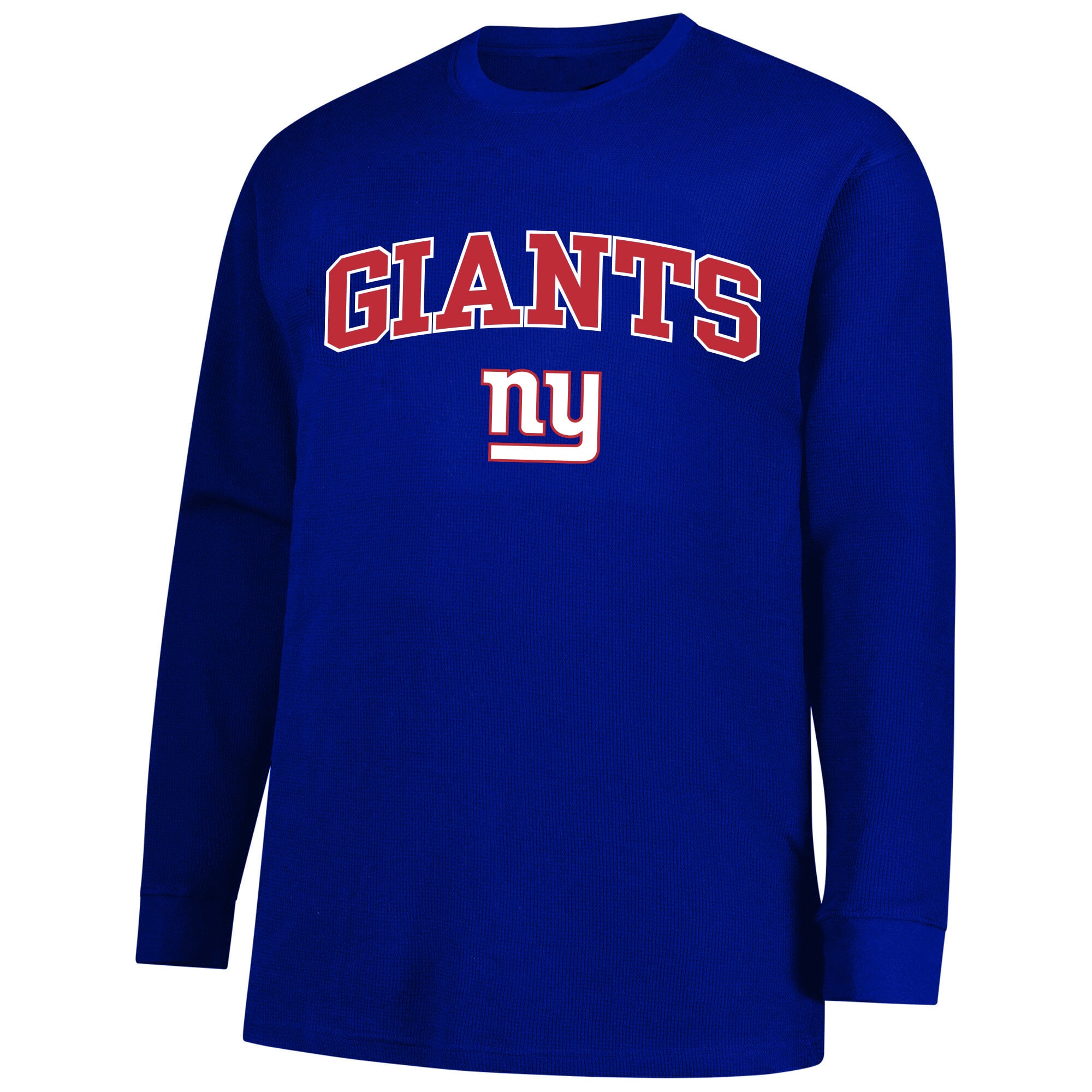 T-shirt thermique à manches longues gaufrées Cam Skattebo Royal New York Giants pour homme, grandes tailles, de la marque Fanatics.