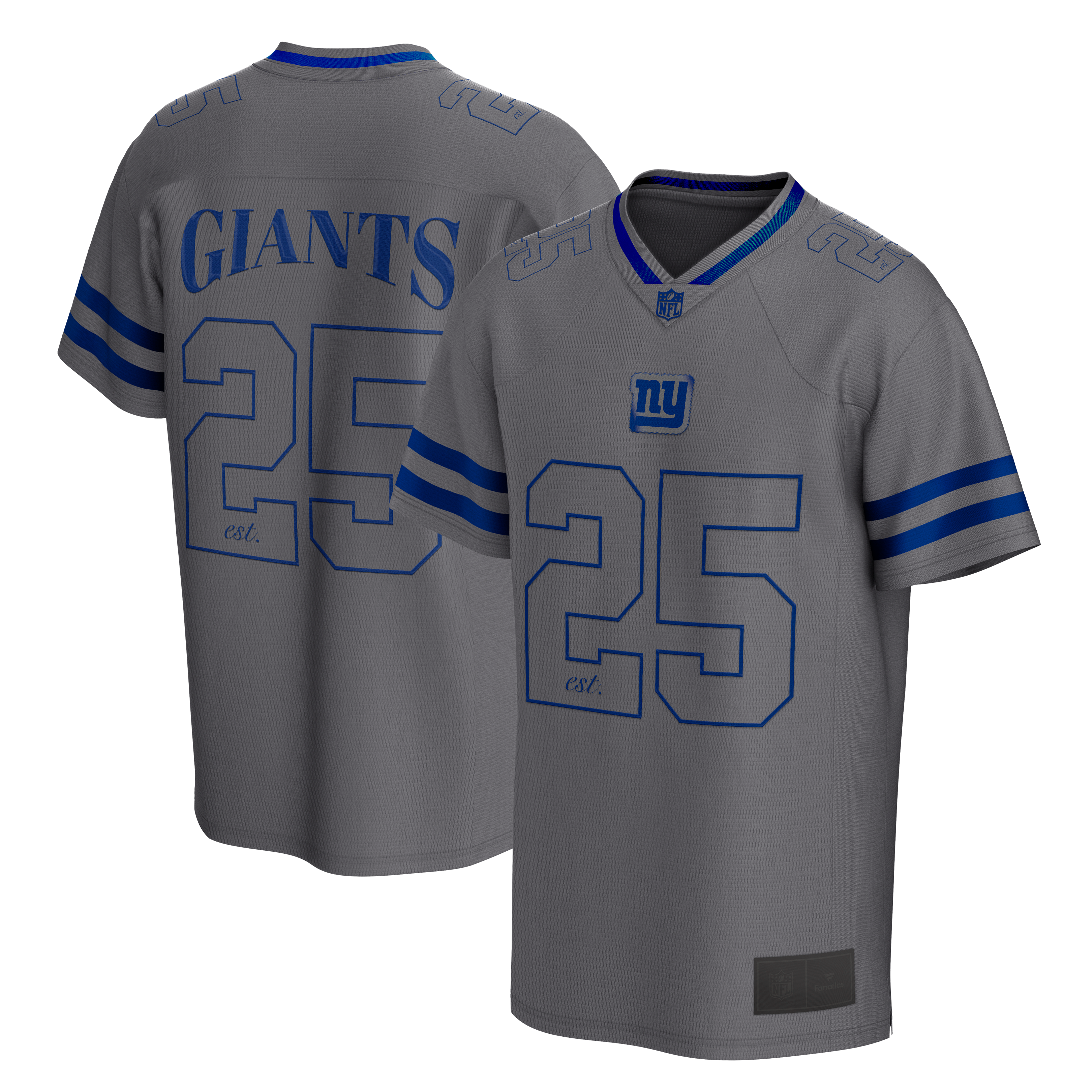 Maillot de sport en maille gris New York Giants After Hours pour homme, la marque Fanatics.